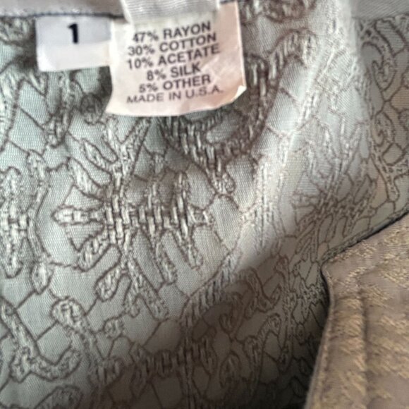 Donna Jessica Womens Patchwork Lagenlook Oversized Hippie Jacket Size 1 Artsy - Picture 4 of 9